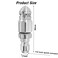 XYQMLY 1 Set Stainless Steel Pressure Washer Sewer Jetter Nozzle 14 Quick Connector High Pressure Drain Jetter Hose Nozzle Mini Compact Durable Sewer Jet Nozzle 5000 PSI