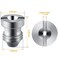 Hotop 4 Pieces 11mm Orifice for Foam Cannon Nozzle and 10 Pieces Foam Maker High Replacement Thread Nozzle 3000 Psi for Snow Lance SuppliesSilver