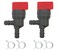 AiBiCi 698181 Fuel Shut Off Valve 90 Degree 14 line for 494539 698180 692586 96193GS Tecumseh 32961 35857 BS Engine pack of 2