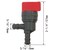 AiBiCi 698181 Fuel Shut Off Valve 90 Degree 14 line for 494539 698180 692586 96193GS Tecumseh 32961 35857 BS Engine pack of 2