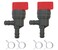 AiBiCi 698181 Fuel Shut Off Valve 90 Degree 14 line for 494539 698180 692586 96193GS Tecumseh 32961 35857 BS Engine pack of 2