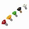ANJIESENG Universal Pressure Washer Nozzles 14Inch Quick Connect Hot85 or ColdWater Use power washer tips Set of 5 pcs 45 Orifice