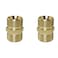 BLLNDX 2PCS High Pressure Water Gun Washer Adapter M22 14 mm male to M22 14 mm male thread High Pressure Washer Hose Extension Coupler Solid Brass
