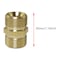BLLNDX 2PCS High Pressure Water Gun Washer Adapter M22 14 mm male to M22 14 mm male thread High Pressure Washer Hose Extension Coupler Solid Brass