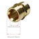 BLLNDX 2PCS High Pressure Water Gun Washer Adapter M22 14 mm male to M22 14 mm male thread High Pressure Washer Hose Extension Coupler Solid Brass