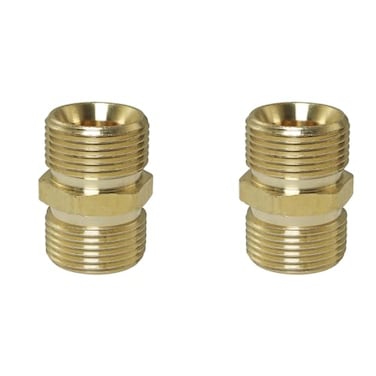 BLLNDX 2PCS High Pressure Water Gun Washer Adapter M22 14 mm male to M22 14 mm male thread High Pressure Washer Hose Extension Coupler Solid Brass