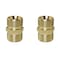 BLLNDX 2PCS High Pressure Water Gun Washer Adapter M22 14 mm male to M22 14 mm male thread High Pressure Washer Hose Extension Coupler Solid Brass