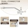 CHAVOR Dualconnector Power Washer Wand Foam Cannon Dual Connector Power Washer Double Tip Accessory 5 Pressure Washer Nozzle Tips 4000 PSI