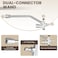 CHAVOR Dualconnector Power Washer Wand Foam Cannon Dual Connector Power Washer Double Tip Accessory 5 Pressure Washer Nozzle Tips 4000 PSI