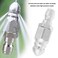 ECSiNG 1pcs 14 Quick Connect Hose Nozzle Sewer Jetter Nozzle Kit Drain Cleaning Jet Stainless Steel Pressure Washer Sewer Jetter Hose Nozzle 5000 PSI