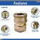 ESSENTIAL WASHER Brass Quick Connect Female NPT Pressure Washer Couplers 4200 PSI Set Of 2