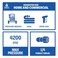 ESSENTIAL WASHER Plated Steel 14 Female Quick Connect Fittings Pressure Washer Pressure Washer Plugs 4200 PSI 2 Pack