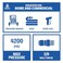 ESSENTIAL WASHER Plated Steel 38 Male Quick Connect Fittings Pressure Washer Pressure Washer Plugs 4200 PSI 2 Pack