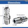 ESSENTIAL WASHER Essential Washer Stainless Steel Plug Male NPT Pressure Washer Quick Connect Fittings 5000 PSI Set Of 2