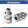 ESSENTIAL WASHER Essential Washer Stainless Steel Quick Connect Male NPT Pressure Washer Quick Connect Fittings 5000 PSI Set Of 2