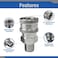 ESSENTIAL WASHER Essential Washer Stainless Steel Quick Connect Male NPT Pressure Washer Quick Connect Fittings 5000 PSI Set Of 2