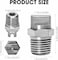 Marsrut Flat Fan High Pressure Washer Spray Tip 14BSPT Male Thread 304 Stainless Steel Nozzle 65 Degree 2mm Orifice Diameter Easy to Install 4 Pieces
