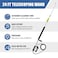 janz 24 FT Aluminum Telescoping Pressure Washer Wand with 2 Pressure Washer Extension WandsGutter Cleaner Attachment 7 Spray Nozzle Tips 2 Hose Inlet Adapters Pivoting Coupler and Support Harness