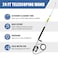 janz 24 FT Aluminum Telescoping Pressure Washer Wand with 2 Pressure Washer Extension WandsGutter Cleaner Attachment 7 Spray Nozzle Tips 2 Hose Inlet Adapters Pivoting Coupler and Support Harness