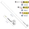 janz 24 FT Aluminum Telescoping Pressure Washer Wand with 2 Pressure Washer Extension WandsGutter Cleaner Attachment 7 Spray Nozzle Tips 2 Hose Inlet Adapters Pivoting Coupler and Support Harness