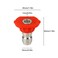 Larcele Pressure Washer Spray Nozzle Tip Set Replacement Sprayer Nozzle Tips for Pressure Washers Accessories14 Quick Connect 4500 PSI 5 Pack Red 0 Degree QXJPZ01