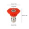 Larcele Pressure Washer Spray Nozzle Tip Set Replacement Sprayer Nozzle Tips for Pressure Washers Accessories14 Quick Connect 4500 PSI 5 Pack Red 0 Degree QXJPZ01