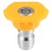 Larcele Pressure Washer Spray Nozzle Tip Set Replacement Sprayer Nozzle Tips for Pressure Washers Accessories14 Quick Connect 4500 PSI 5 Pack Yellow 15 Degree QXJPZ01