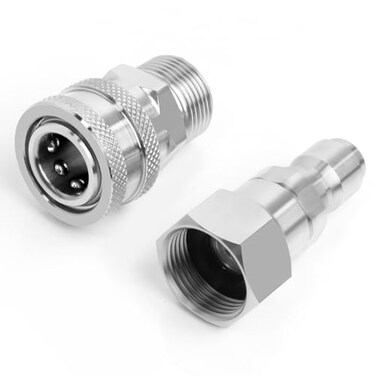 Axfvd Pressure Washer Quick Connect Kit M22 Swivel to 38 Quick Connect M2215mm Male Thread Quick Connector