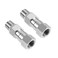 Lemfema Pressure Washer Swivel 38 Inch NPT Male Thread Fitting Stainless Steel 360 Degree Anti Twist Swivel Fitting 2pcs