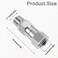 Lemfema Pressure Washer Swivel 38 Inch NPT Male Thread Fitting Stainless Steel 360 Degree Anti Twist Swivel Fitting 2pcs