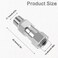 Lemfema Pressure Washer Swivel 38 Inch NPT Male Thread Fitting Stainless Steel 360 Degree Anti Twist Swivel Fitting 2pcs