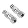 Lemfema Pressure Washer Swivel 38 Inch NPT Male Thread Fitting Stainless Steel 360 Degree Anti Twist Swivel Fitting 2pcs