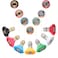 Qimshemi Pressure Washer Tips Rotating Turbo Nozzle 4000PSI Max Power Washer Accessories Parts with 7pcs Spray Jet Nozzles Kit Attachment14 IN Quick Connector for Cleaning Concrete Brick Surface