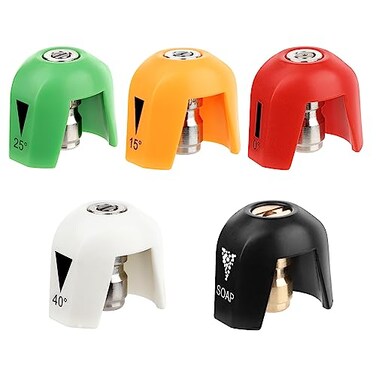 kzfuli Replacement SPX 3000 series Quick Connect Nozzle Head Kit Compatible With Sun Joe SPX3000TPS 5Color MultiPurpose Pressure Washer Nozzle Accessories Set of 5