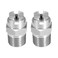 uxcell Flat Fan Spray Tip 14BSPT Male Thread 304 Stainless Steel Nozzle 110 Degree 24mm Orifice Diameter 2 Pcs
