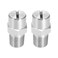 uxcell Flat Fan Spray Tip 18BSPT Male Thread 304 Stainless Steel Nozzle 65 Degree 24mm Orifice Diameter 2 Pcs