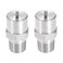 uxcell Flat Fan Spray Tip 18BSPT Male Thread 304 Stainless Steel Nozzle 65 Degree 2mm Orifice Diameter 2 Pcs