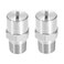 uxcell Flat Fan Spray Tip 18BSPT Male Thread 304 Stainless Steel Nozzle 65 Degree 2mm Orifice Diameter 2 Pcs