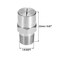 uxcell Flat Fan Spray Tip 18BSPT Male Thread 304 Stainless Steel Nozzle 95 Degree 11mm Orifice Diameter 2 Pcs