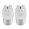 VIKKSAER Flat Fan Spray Nozzle Tips 14BSPT Male Thread 65 Degree Nozzle w 11mm Orifice 304 Stainless Steel Fan Spray Nozzle 2PCs 65 Degree 11mm Orifice