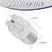 VIKKSAER Flat Fan Spray Nozzle Tips 14BSPT Male Thread 65 Degree Nozzle w 11mm Orifice 304 Stainless Steel Fan Spray Nozzle 2PCs 65 Degree 11mm Orifice