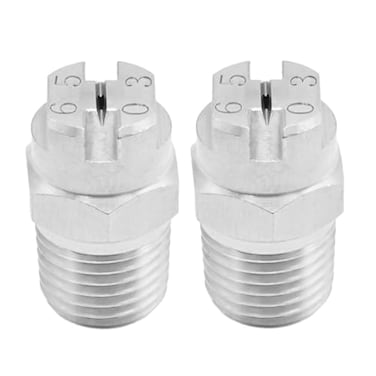 VIKKSAER Flat Fan Spray Nozzle Tips 14BSPT Male Thread 65 Degree Nozzle w 11mm Orifice 304 Stainless Steel Fan Spray Nozzle 2PCs 65 Degree 11mm Orifice