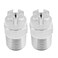 VIKKSAER Flat Fan Spray Nozzle Tips 14BSPT Male Thread 65 Degree Nozzle w 11mm Orifice 304 Stainless Steel Fan Spray Nozzle 2PCs 65 Degree 11mm Orifice