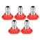 X AUTOHAUX 0 Degrees High Pressure Washer Spray Nozzle Tips Quick Connector Red 5 Pcs