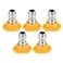 X AUTOHAUX 15 Degrees High Pressure Washer Spray Nozzle Tips 14 Quick Connect Sprayer Nozzle Tips for Pressure Washers Accessories Yellow 5 Pcs