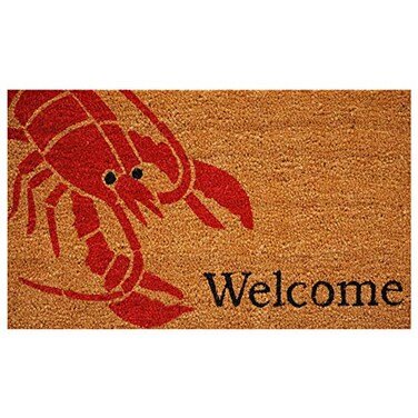 Calloway Mills 120831729 Lobster Doormat 17 x 29 RedNatural