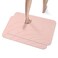 JUERLEN 2 Pack Diatomaceous Earth Shower Mat Stone Bath Mat Nonslip Super Absorbent FastDrying Hard Bath Mat for Bathroom Shower Floor 2362 x 1535 inch Pink