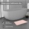 JUERLEN 2 Pack Diatomaceous Earth Shower Mat Stone Bath Mat Nonslip Super Absorbent FastDrying Hard Bath Mat for Bathroom Shower Floor 2362 x 1535 inch Pink