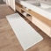 AMOAMI Waffle Runner Rug Super Absorbent Non Slip Bath Mats for Bathroom Floor Machine Washable Boho Bathroom Runner Rug with Tassels Ideal for Hallway Bedroom Laundry Room 2 x 5