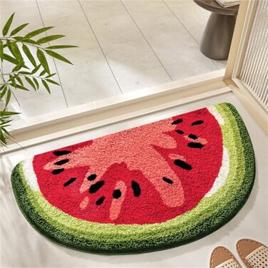 Ankah Fruit Bath Mats Cute Bathroom Rugs Particularly Absorbent Very Soft and Dry Fast that Fits for Kids Room Bathroom or Other Room 177 x 315 Watermelon